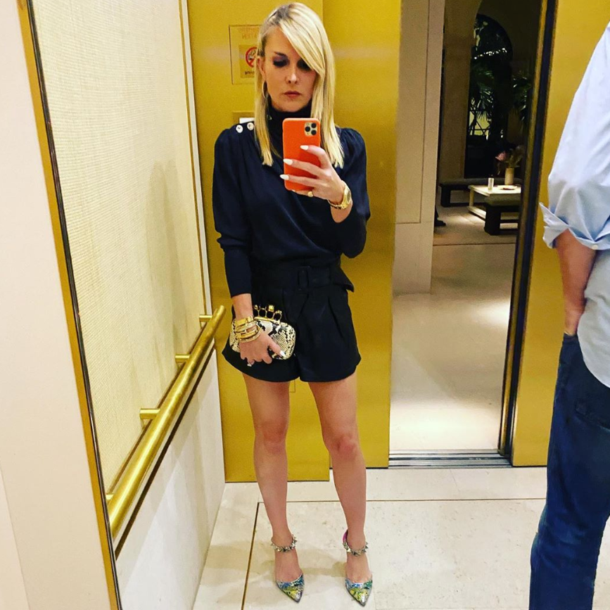 Tinsley Mortimer’s Crystal Button Top