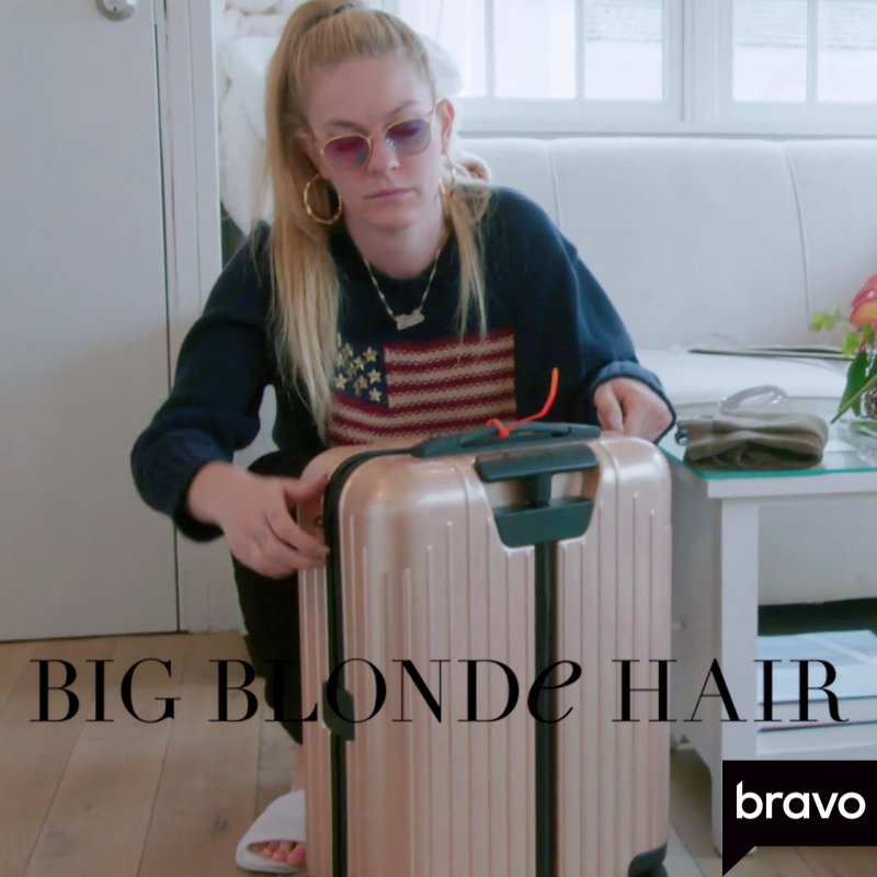 Leah McSweeney’s Rose Gold Suitcase