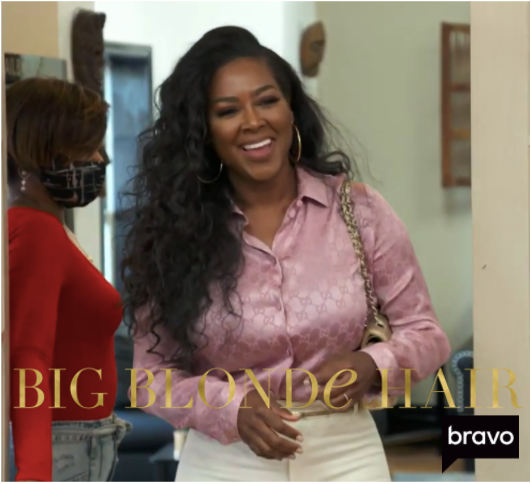 Kenya Moore’s Pink Gucci Blouse