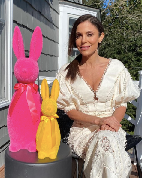 Bethenny Frankel’s Ivory Lace Panel Dress