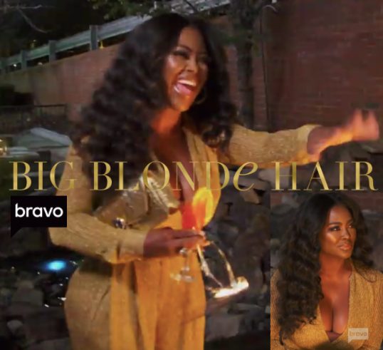 Kenya Moore’s Gold Jumpsuit