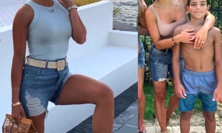 Melissa Gorga’s Distressed Denim Shorts