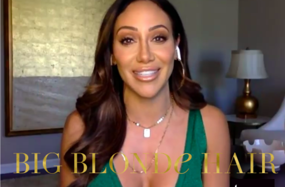 Melissa Gorga’s Green Metallic Dress on WWHL