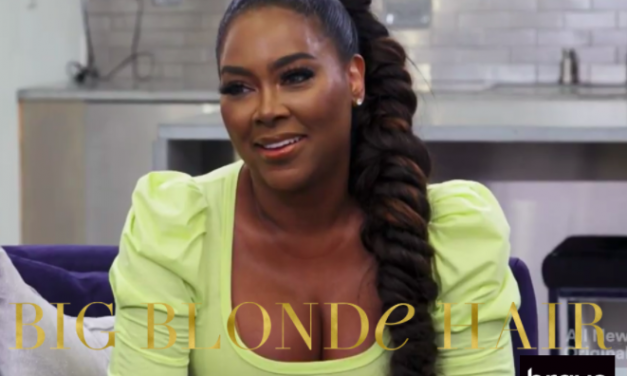 Kenya Moore’s Neon Yellow Puff Sleeve Top
