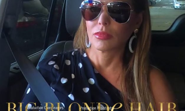 D’Andra Simmons’ Black and White Polka Dot Top