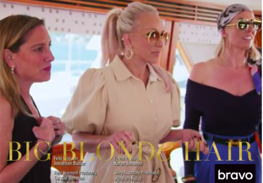 Margaret Josephs’ Puff Sleeve Dress on the Yacht