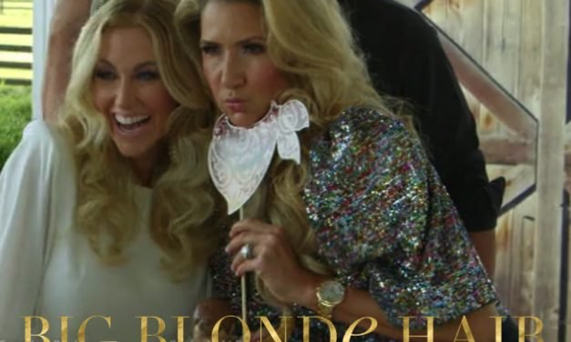 Kary Brittingham’s Multicolor Sequin Puff Sleeve Top