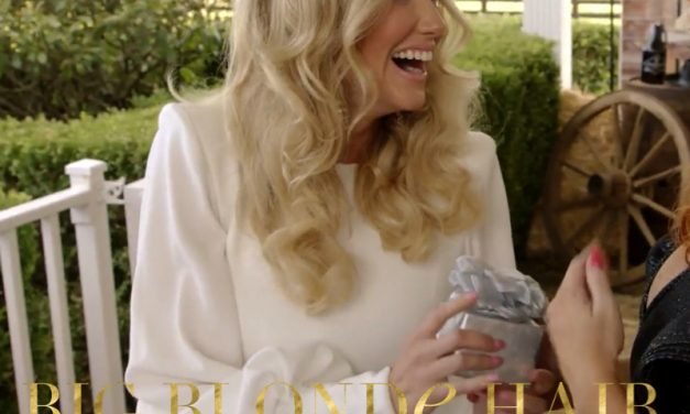 Stephanie Hollman’s White Puff Sleeve Dress