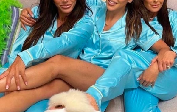 Housewives All Stars Turquoise Satin Pajamas
