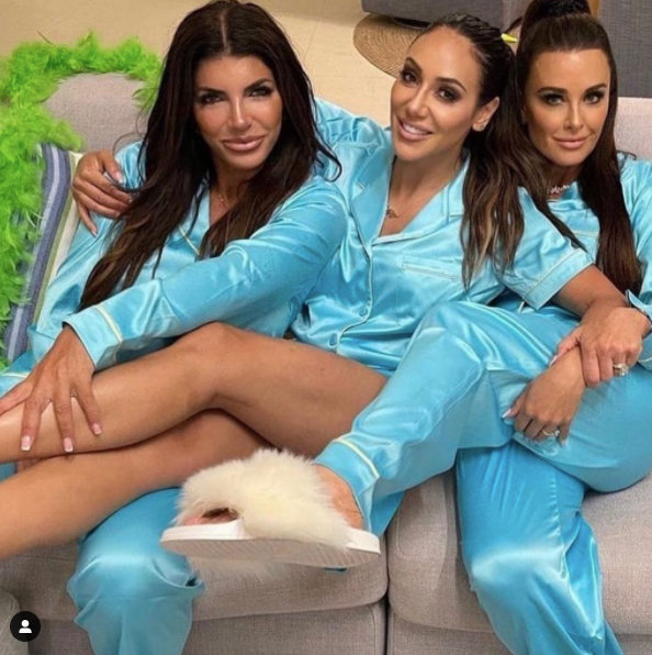 Housewives All Stars Turquoise Satin Pajamas
