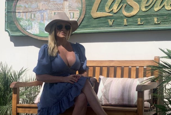 Tamra Judge’s Denim Ruffle Dress