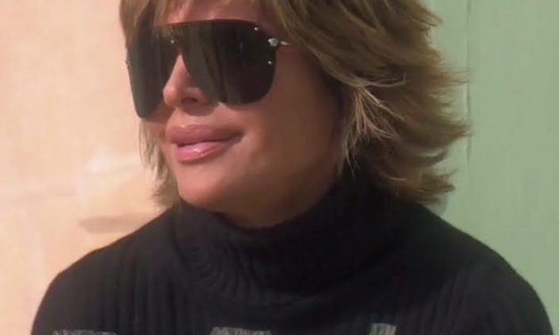 Erika Jayne’s Black Shield Sunglasses