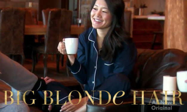 Crystal Kung Minkoff’s Navy Blue Pajamas