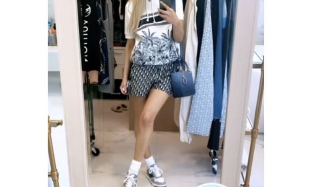 Dorit Kemsley’s Palm Tree Sweatshirt and Shorts
