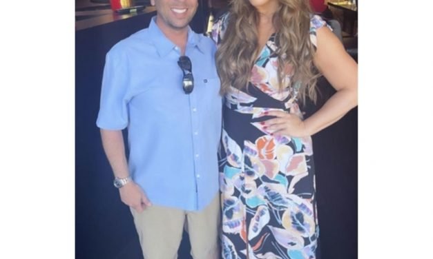 Emily Simpson’s Black Printed Outfit