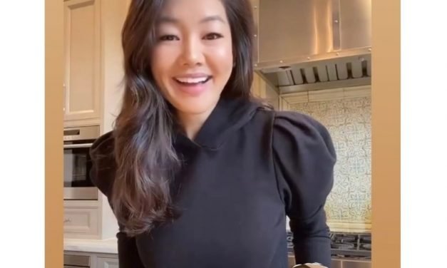 Crystal Kung Minkoff’s Black Puff Sleeve Sweatshirt