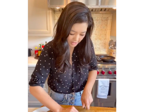 Crystal Kung Minkoff’s Black Heart Shirt