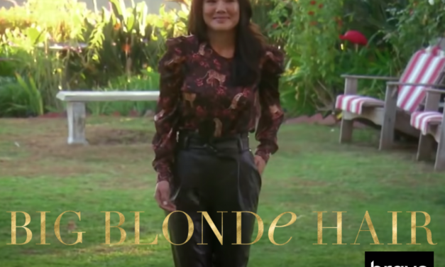 Crystal Kung Minkoff’s Leather Pants