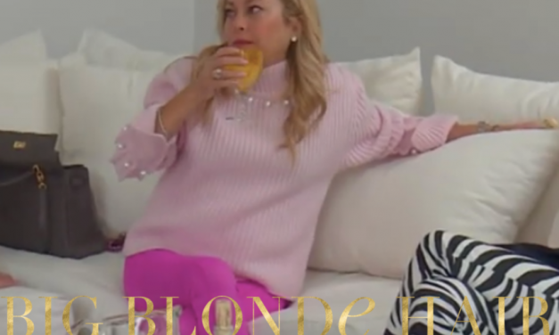 Sutton Stracke’s Pink Pearl Sweater