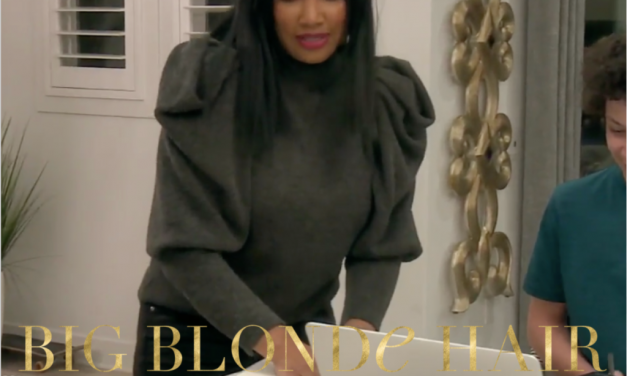 Garcelle Beauvais’ Grey Puff Sleeve Turtleneck