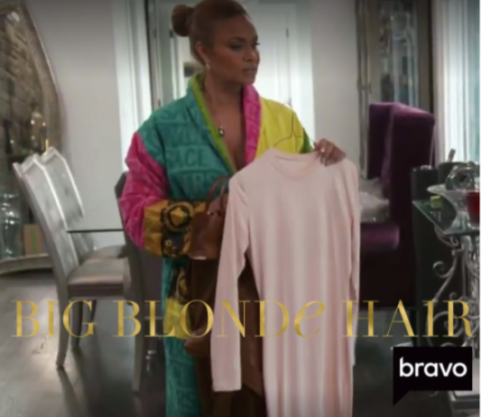 Gizelle Bryant’s Color Block Robe