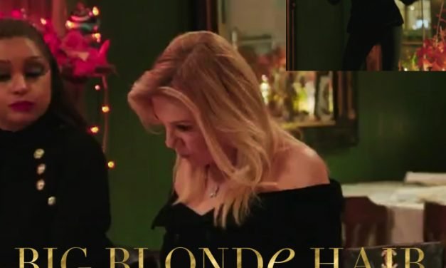 Ramona Singer’s Black Velvet Off the Shoulder Top