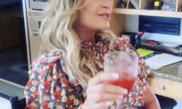 Tamra Judge’s Floral Ruffle Top