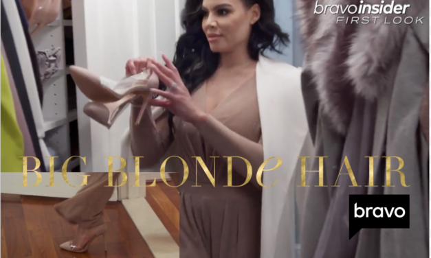 Mia Thornton’s Nude and Clear Heels