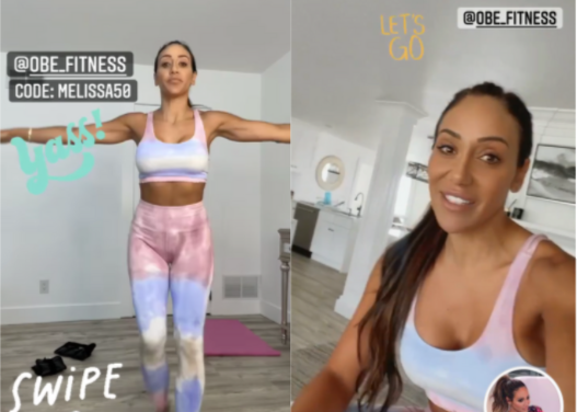 Melissa Gorga’s Tie Dye Workout Outfit