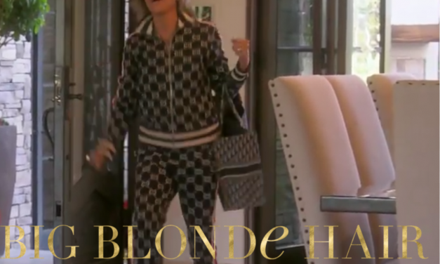 Lisa Rinna’s Logo Track Suit