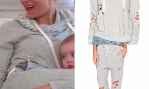 Wendy Osefo’s Grey Ripped Sweatsuit