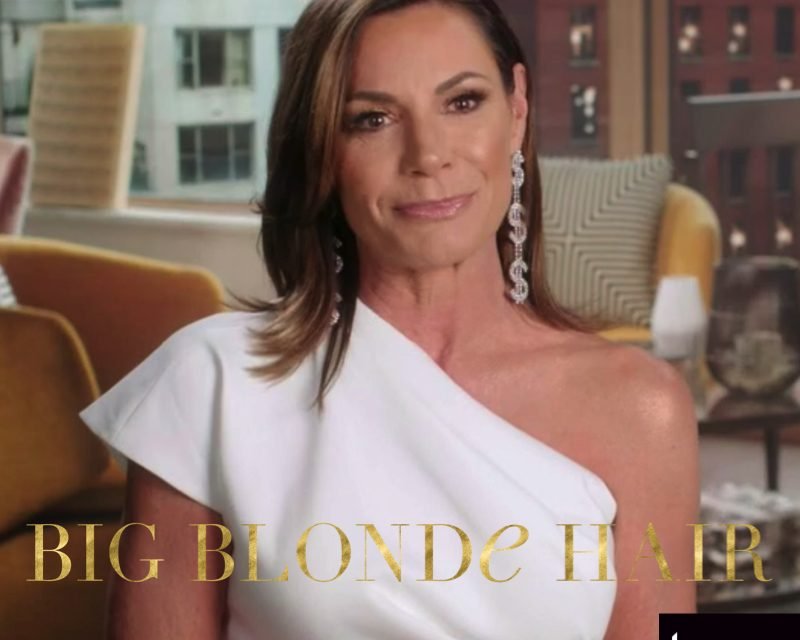 Luann de Lesseps’ White One Shoulder Confessional Dress