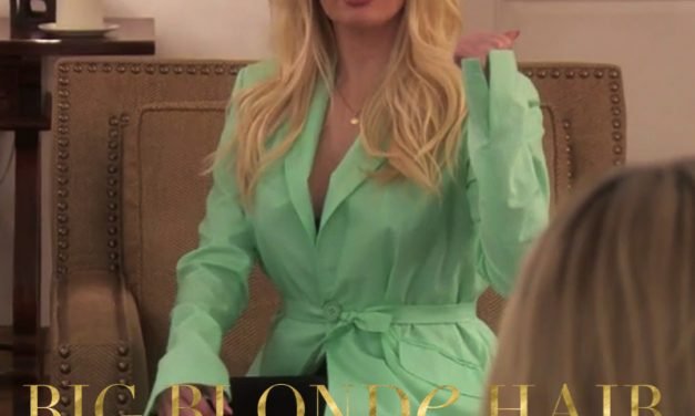 Erika Jayne’s Mint Green Belted Blazer