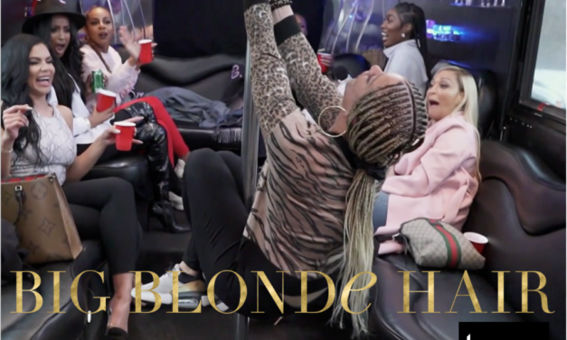 Robyn Dixon’s Mixed Animal Print Sweater