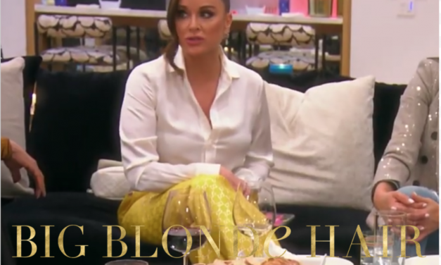 Kyle Richards’ Yellow Logo Pants