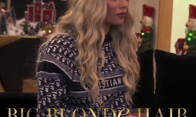 Dorit Kemsley’s Navy Dior Logo Sweater