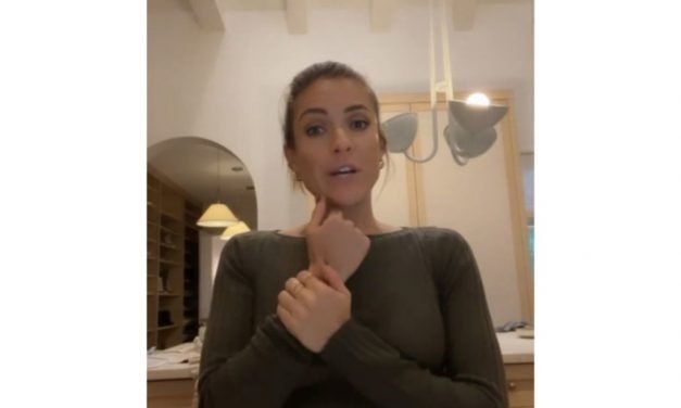 Kristin Cavallari’s Green Ribbed Sweater