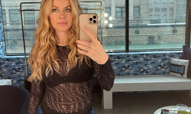 Leah McSweeney’s Black FF Logo Bodysuit