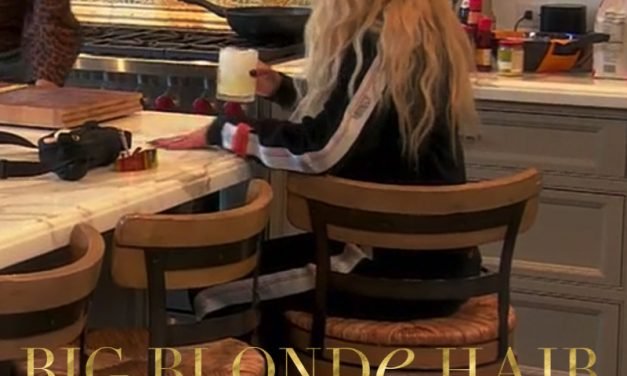 Dorit Kemsley’s Black Side Striped Velour Tracksuit