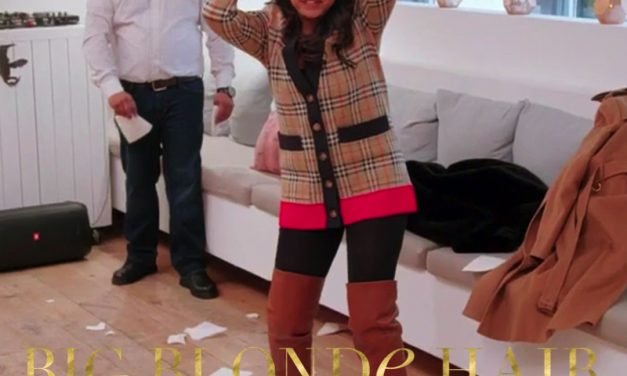 Eboni K. Williams’ Colorblocked Burberry Cardigan