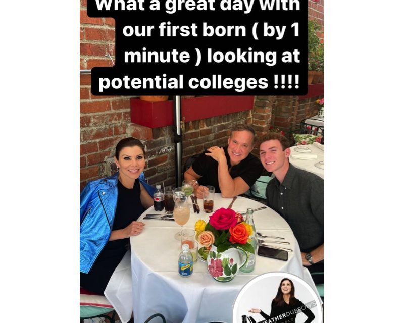 Heather Dubrow’s Blue Metallic Jacket