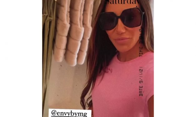 Melissa Gorga’s Black Hexagon Sunglasses