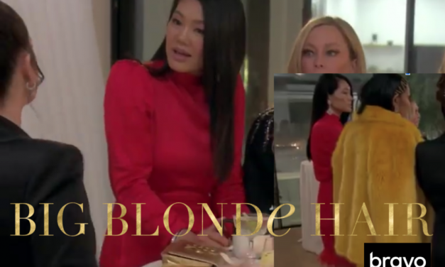 Crystal Kung Minkoff’s Red Feather Trim Dress