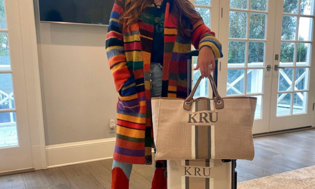 Kyle Richards’ Multicolor Striped Cardigan