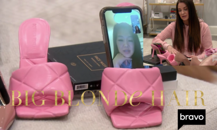 Kyle Richards’ Pink Quilted Mules