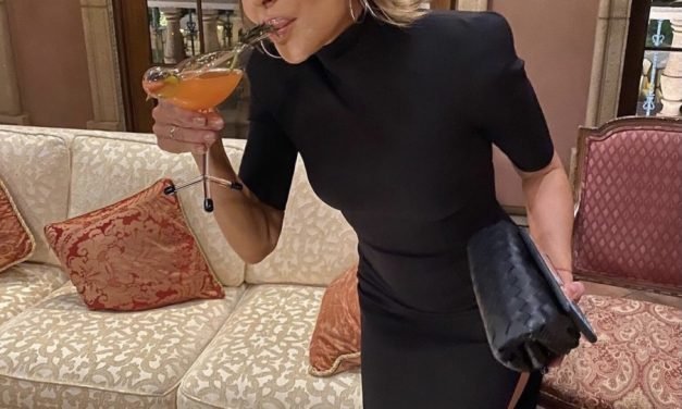 Lisa Rinna’s Black Turtleneck Dress