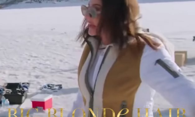 Meredith Marks’ White and Camel Ski Jacket