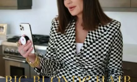 Meredith Marks’ Black and White Checkered Blazer