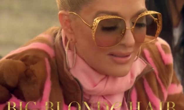 Erika Jayne’s Tan and Pink Striped Fur Jacket