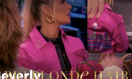 Dorit Kemsley’s Pink Leather and Suede Jacket